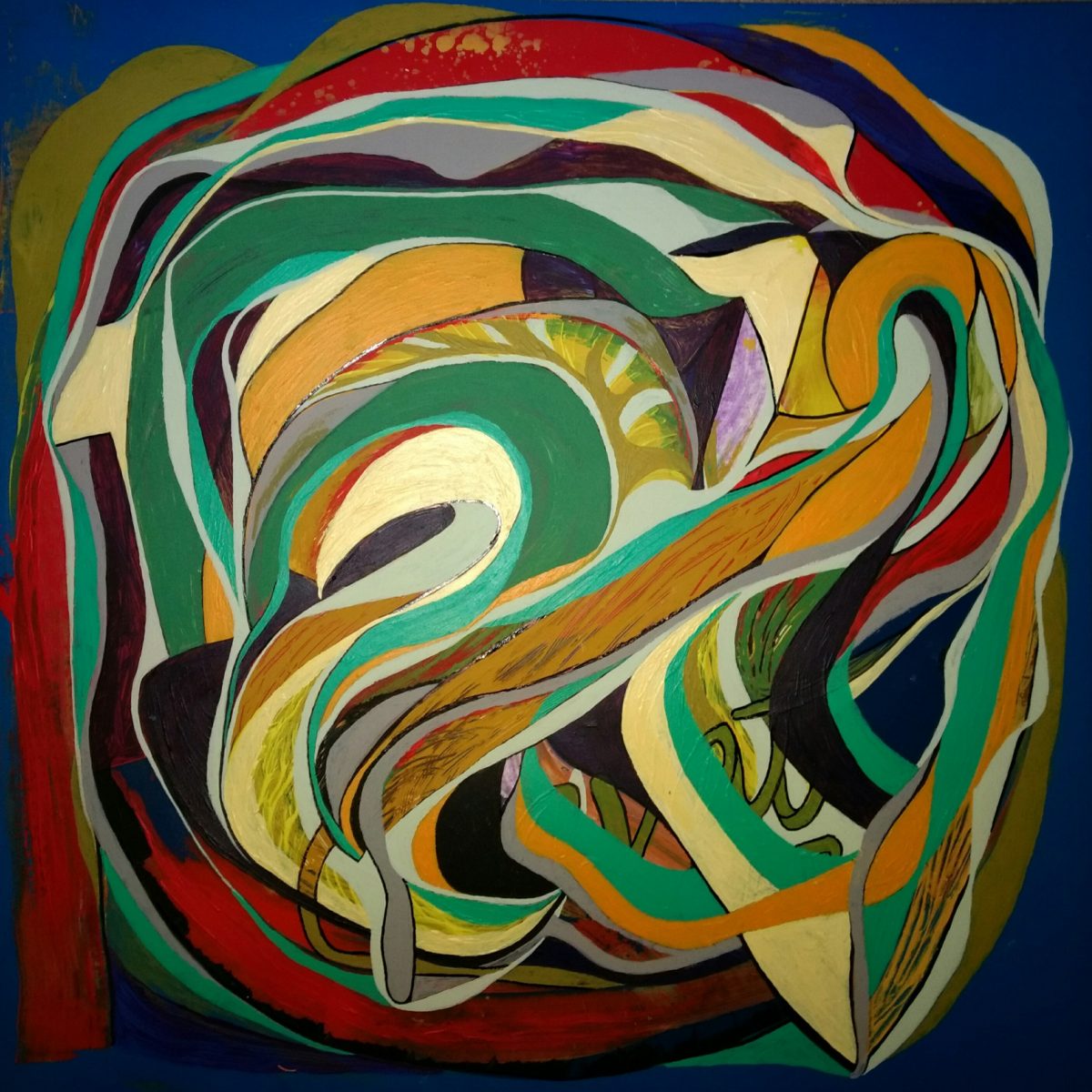 Farbverläufe, Acryl, 60x60 cm