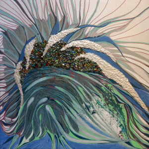 eis wird zu wasser_06_2021_60x60cm_mixmedia